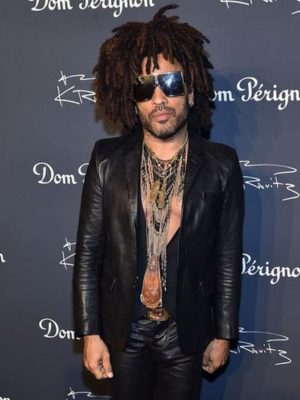 Lenny Kravitz Black Leather Blazer