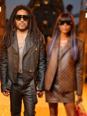 Lenny Kravitz Black Leather Jacket
