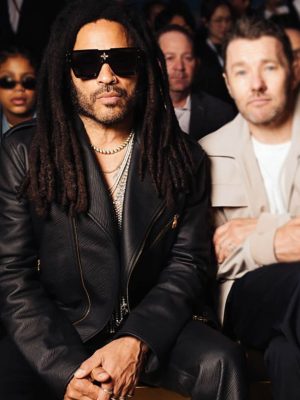 Lenny Kravitz Black Leather Jacket