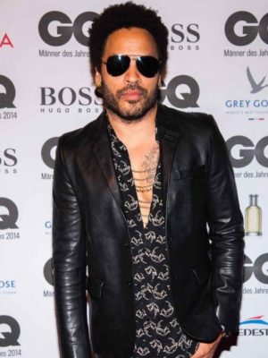Lenny Kravitz Black Leather Blazer