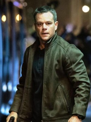 Matt Damon Jason Bourne Distressed Leather Jacket