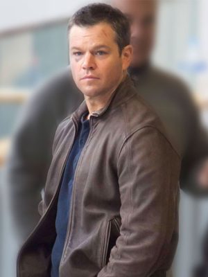 Matt Damon Jason Bourne Distressed Leather Jacket