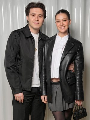 Nicola Peltz Black Leather Blazer