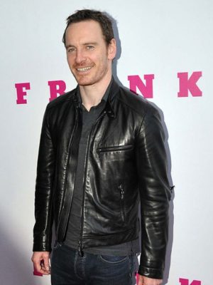 Michael Fassbender Black Leather Jacket