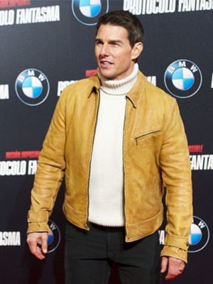 Tom Cruise Mission Impossible 4 Ghost Protocol Premiere Leather Jacket
