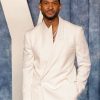 American Singer Usher Vanity Fair Oscar Party White Blazer