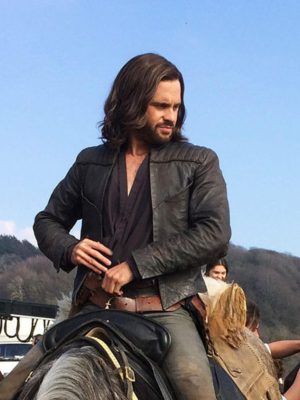 Tom Riley Da Vinci's Demons Black Leather Jacket