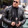 Dwayne Johnson The Other Guys Black Leather Jacket