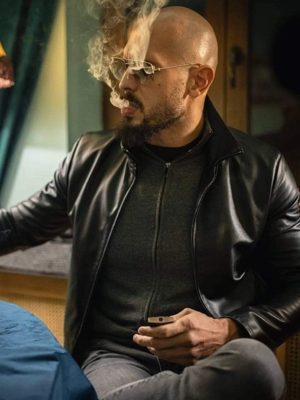 Andrew Tate Top G Luxury Black Leather Jacket