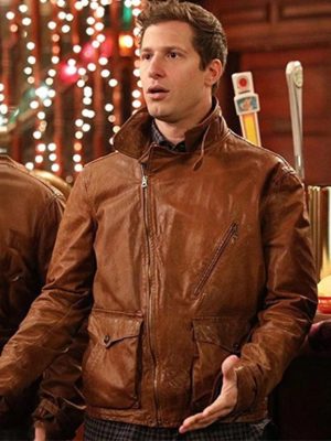 Brooklyn Nine-Nine Jake Peralta Brown Leather Jacket