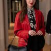 Emily In Paris S04 Lily Collins Red Leather Coat