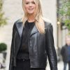 Kate Upton LAX Black Leather Jacket