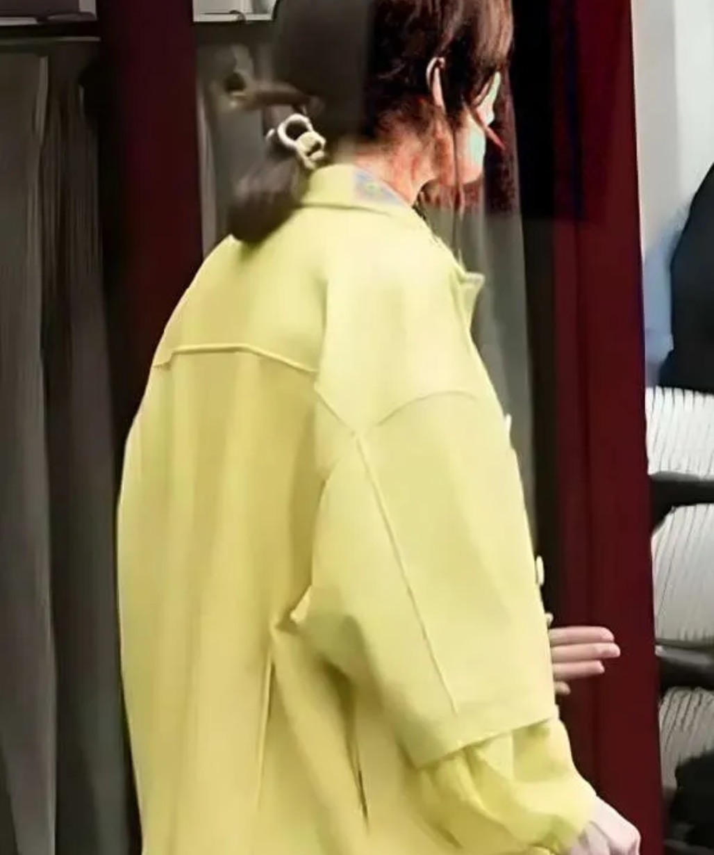 Emily In Paris S04 Lily Collins Yellow Leather Jacket