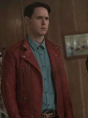 Dirk Gently Holistic Agency Detective Red Leather Jacket