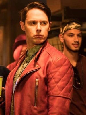 Dirk Gently Holistic Agency Detective Red Leather Jacket