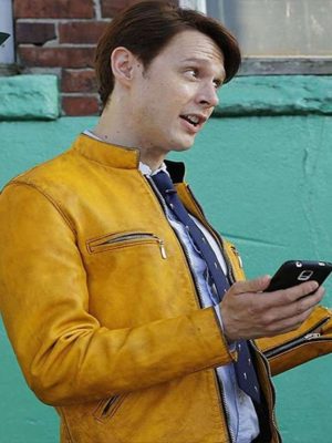 Dirk Gently Holistic Agency Detective Yellow Leather Jacket