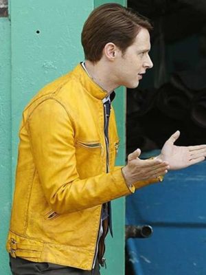Dirk Gently Holistic Agency Detective Yellow Leather Jacket