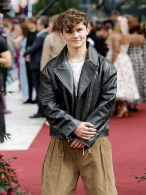 Will Tilston Bridgerton Black Leather Jacket