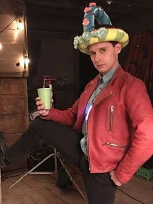 Dirk Gently Holistic Agency Detective Red Leather Jacket