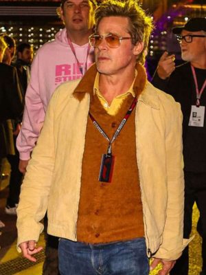 Brad Pitt F1 2025 Sonny Hayes Premiere Cotton Jacket