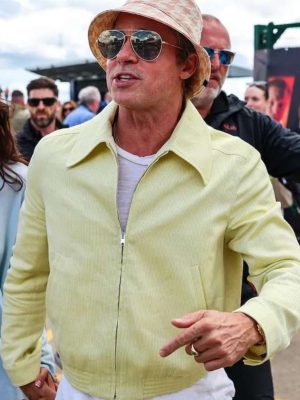 Brad Pitt F1 2025 Yellow Cotton Jacket