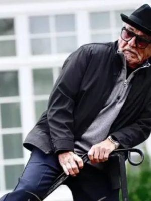 Bupkis 2023 Joe Pesci Black Parachute Jacket