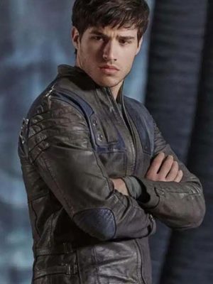 Krypton Seg El Brown Leather Jacket