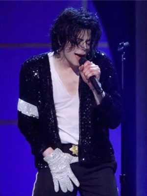 Michael Jackson Billie Jean Black Sequin Jacket
