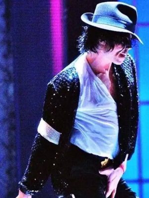 Michael Jackson Billie Jean Black Sequin Jacket