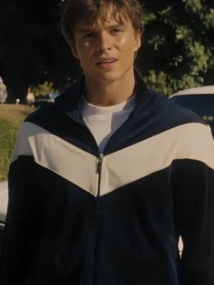 Nicholas Alexander Chavez Monsters The Lyle And Erik Menendez Story Lyle Blue fleece Track Jacket