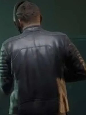 Video Game Payday 3 Wolf Cosplay Black Leather Costume Jacket