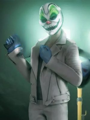 Video Game 2023 Pearl Payday 3 White Leather Jacket