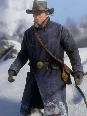 Red Dead Redemption II Arthur Morgan Blue Wool Coat