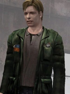 Silent Hill 2 James Sunderland Green Leather Waxed Jacket