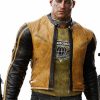Wolfenstein New Colossus BJ Blazkowicz Brown Leather Jacket