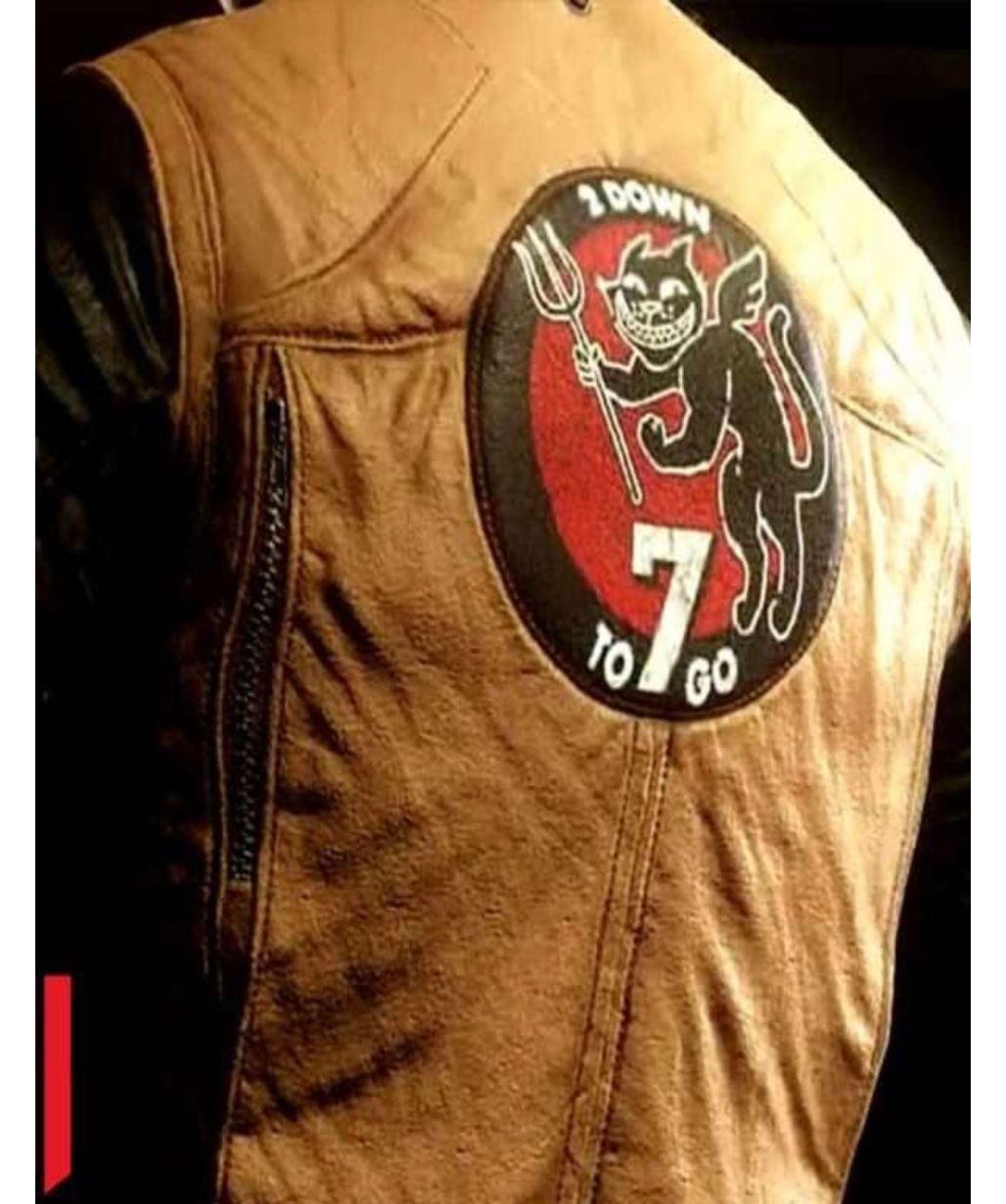 Wolfenstein New Colossus BJ Blazkowicz Brown Leather Jacket