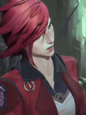Arcane VI League Of Legends Red Leather Jacket