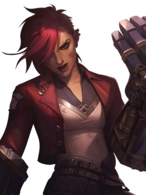 Arcane VI League Of Legends Red Leather Jacket