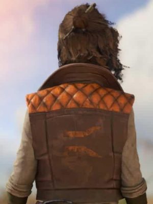 Kay Vess Star Wars Outlaws Light Brown Leather Jacket