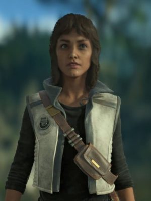 Kay Vess Star Wars Outlaws Scoundrel White Leather Jacket