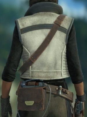 Kay Vess Star Wars Outlaws Scoundrel White Leather Jacket