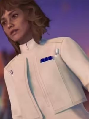 Kay Vess Star Wars Outlaws White Sleek Imperial Officer Jacket