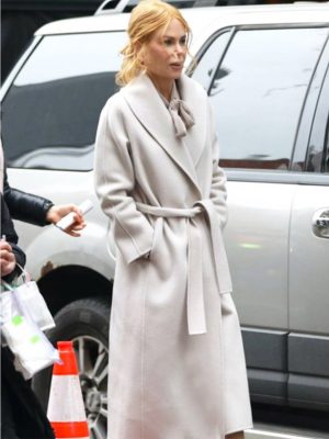 Nicole Kidman Babygirl 2024 Romy White Wool Trench Coat