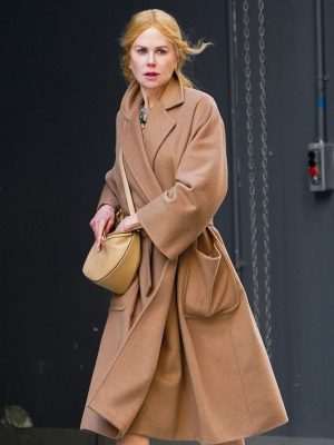 Nicole Kidman Babygirl Brown Wool Trench Coat