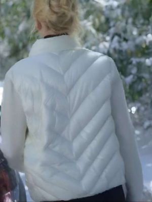 Nicole Kidman A Family Affair 2024 Brooke Harwood White Puffer Jacket