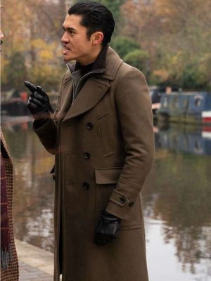 Dry Eye The Gentlemen 2024 Henry Golding Brown Wool Trench Coat