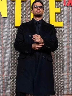 Eddie Halstead The Gentlemen 2024 Theo James Black Trench Coat