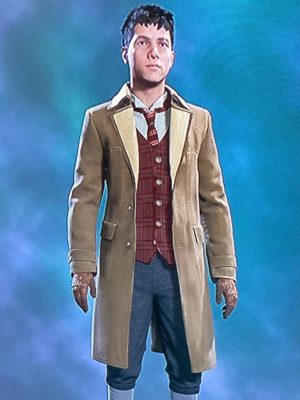 Hogwarts Legacy Brown Wool Coat