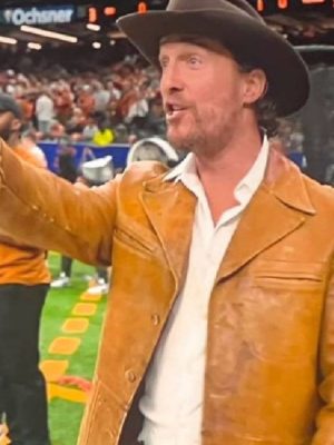 Matthew McConaughey Brown Leather Jacket