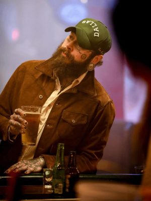 Post Malone Brown Suede Leather Jacket